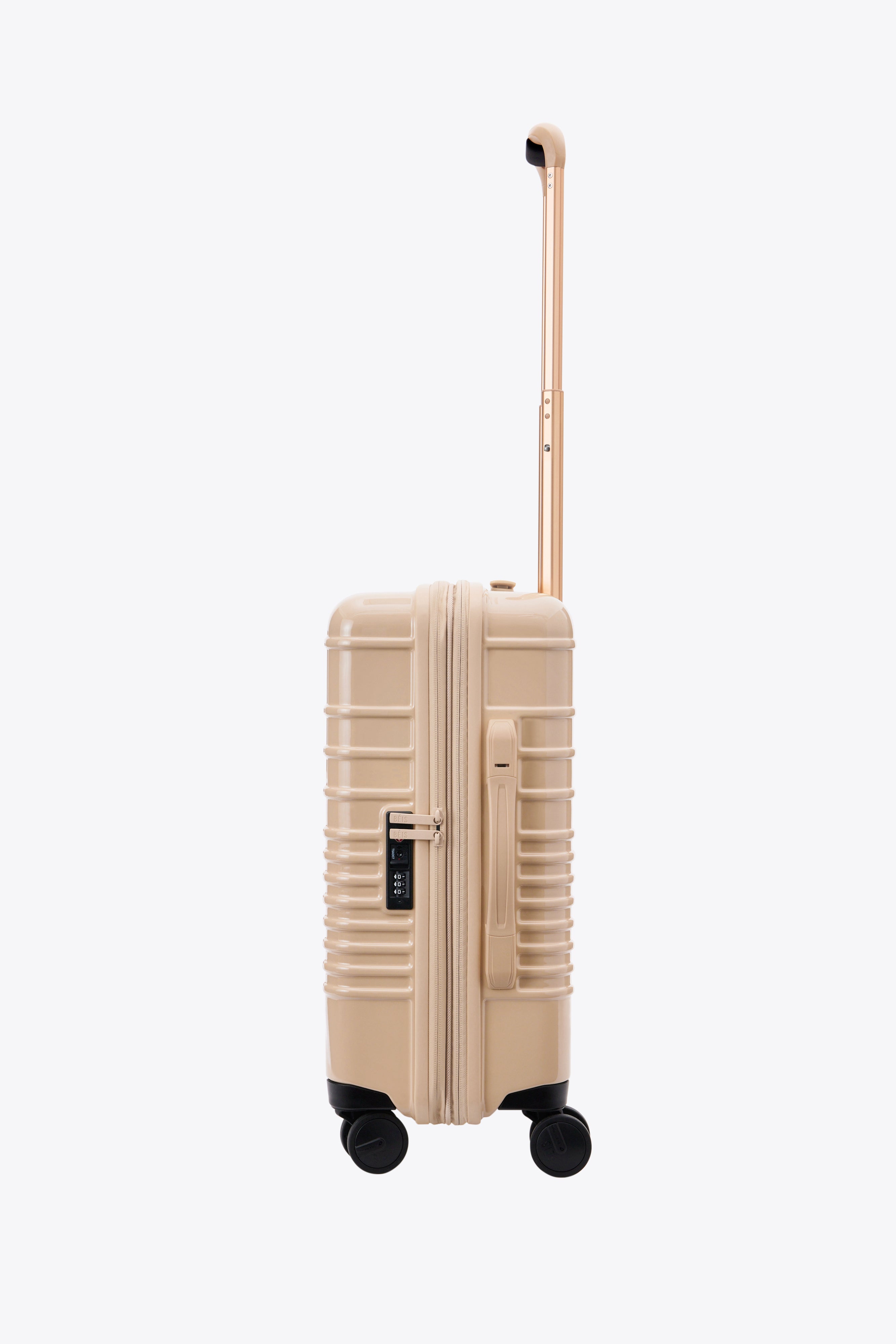 The Carry-On Roller in Glossy Beige