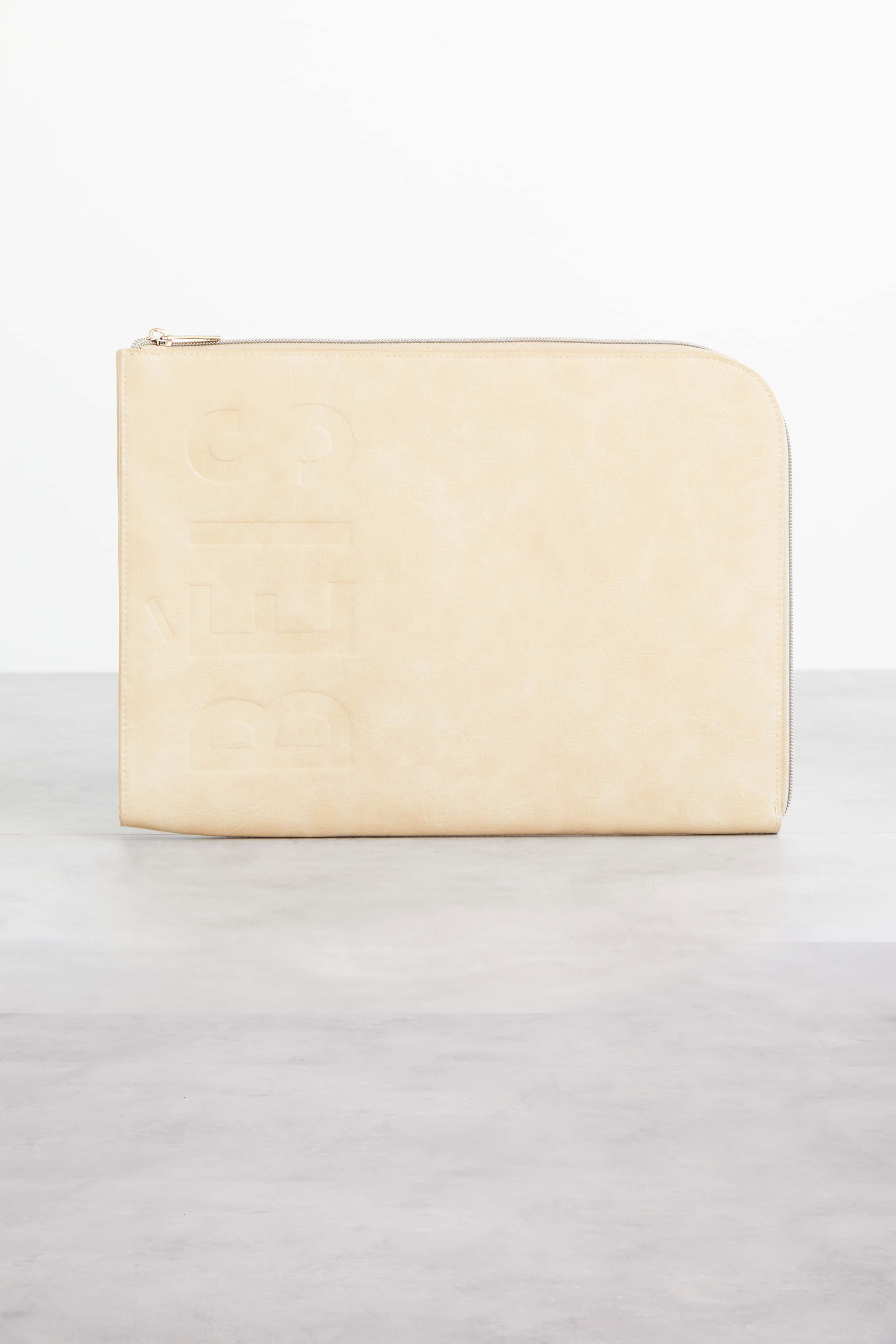 The Laptop Sleeve in Beige