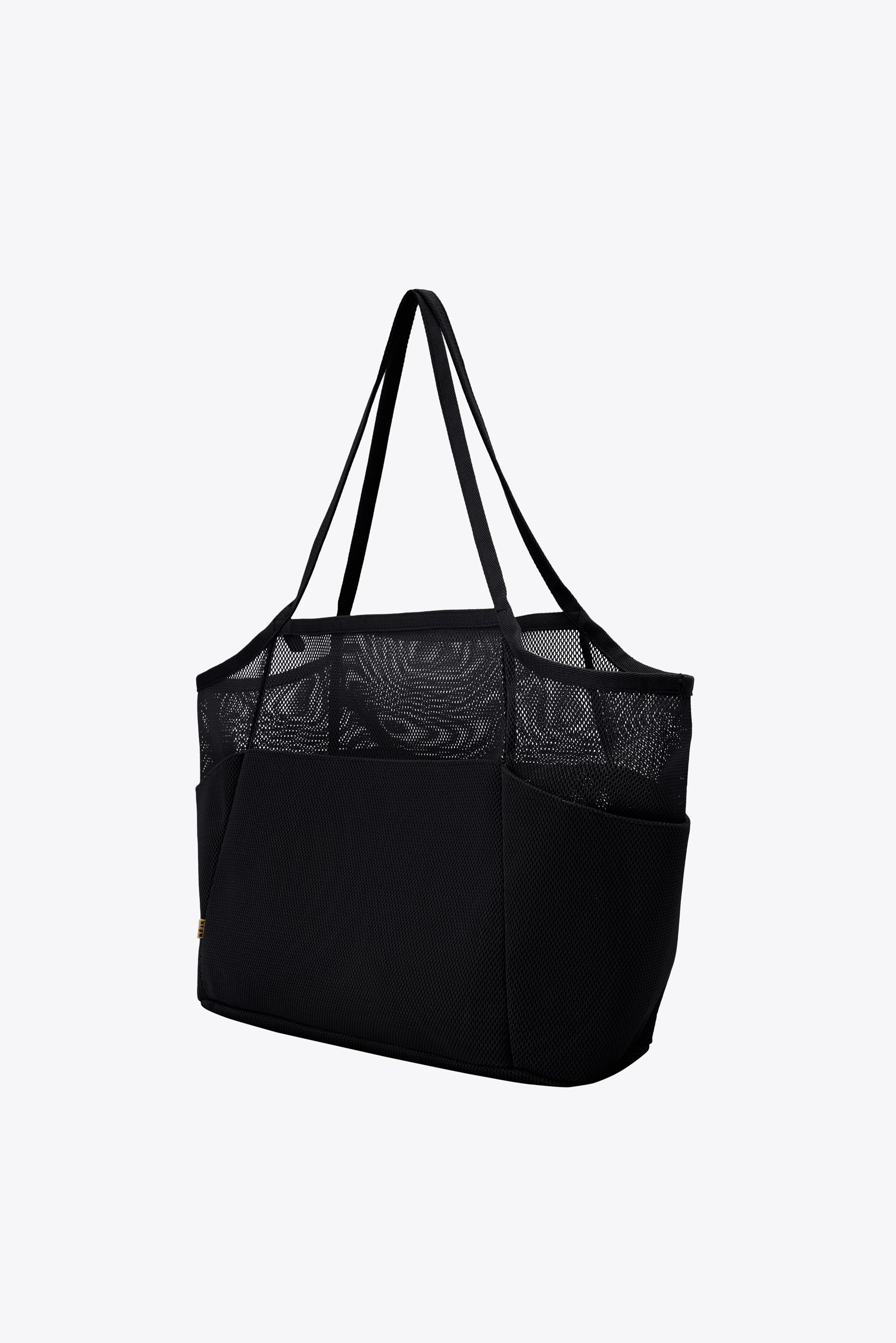 The Mesh Beach Tote in Black