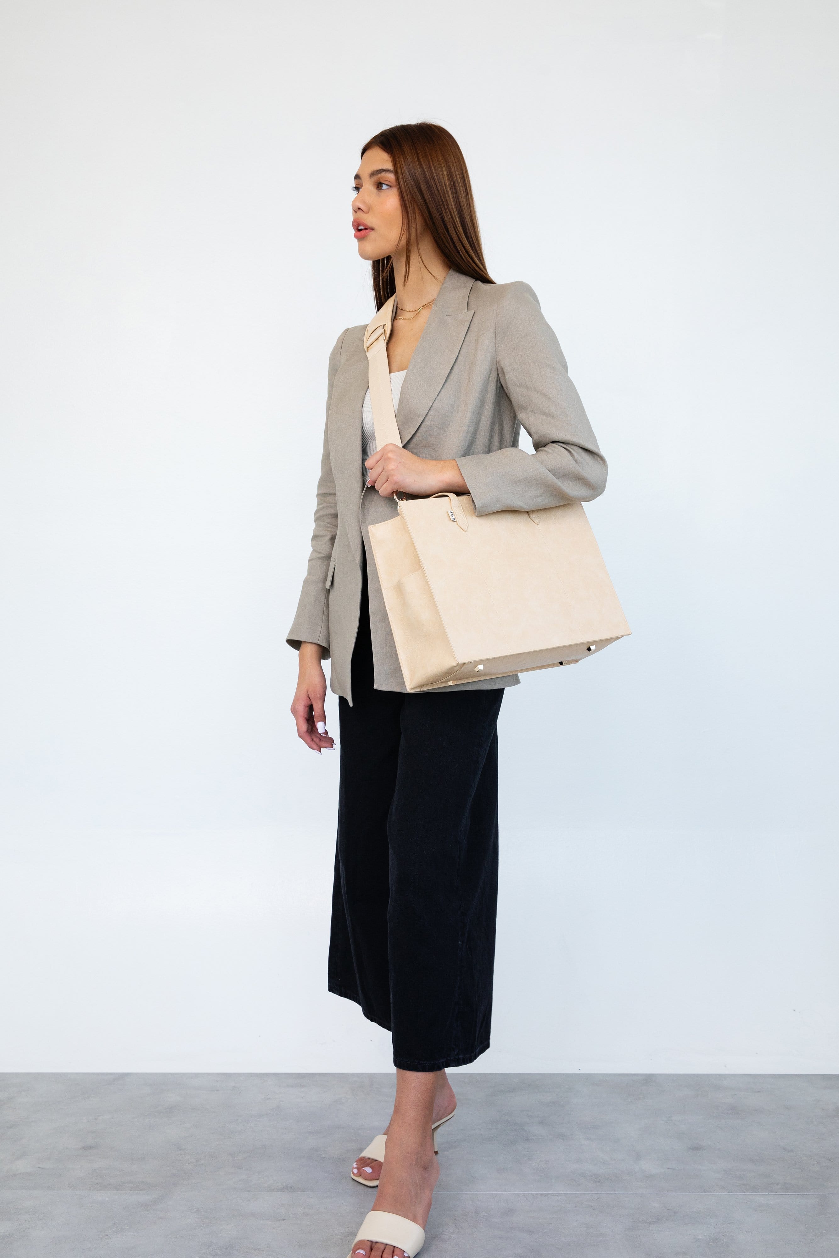 Resale The Work Tote in Beige