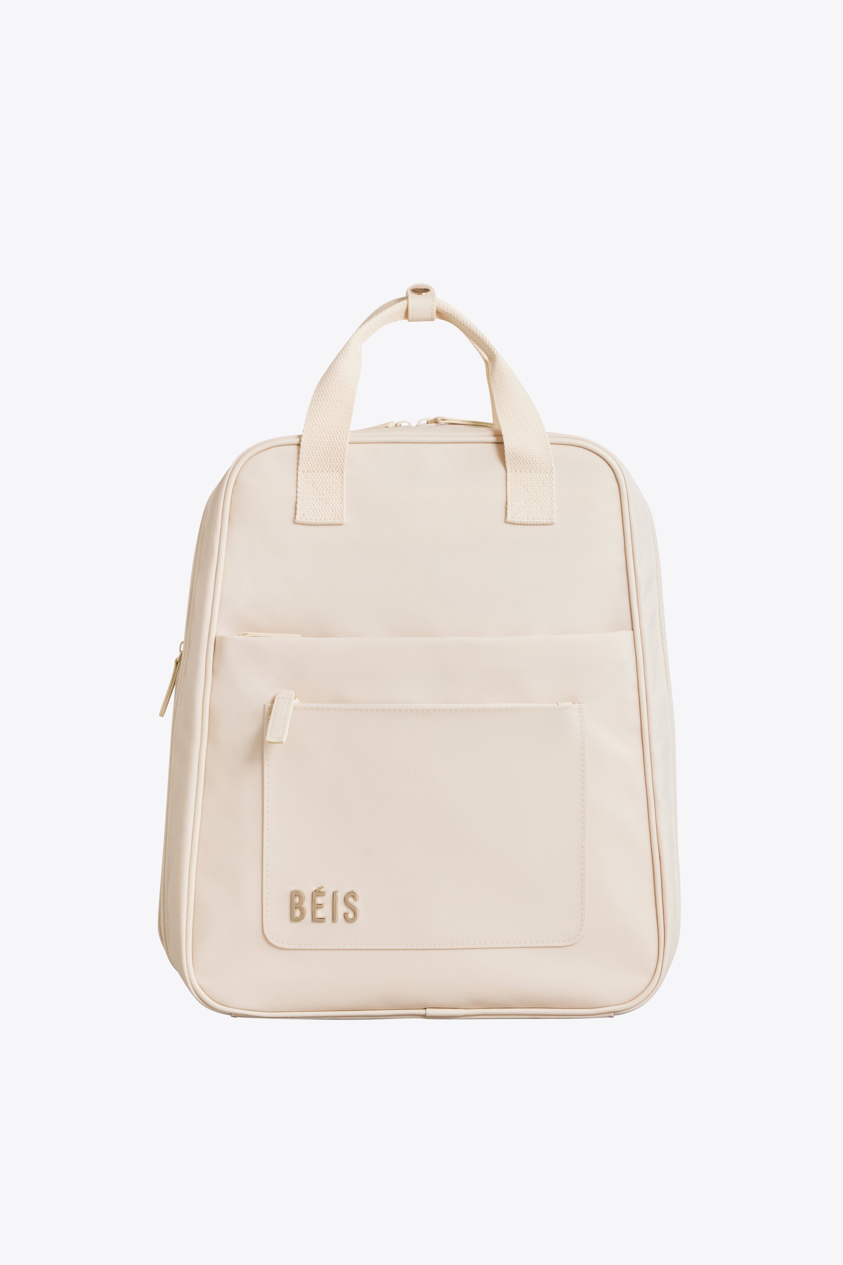 The Expandable Backpack in Beige