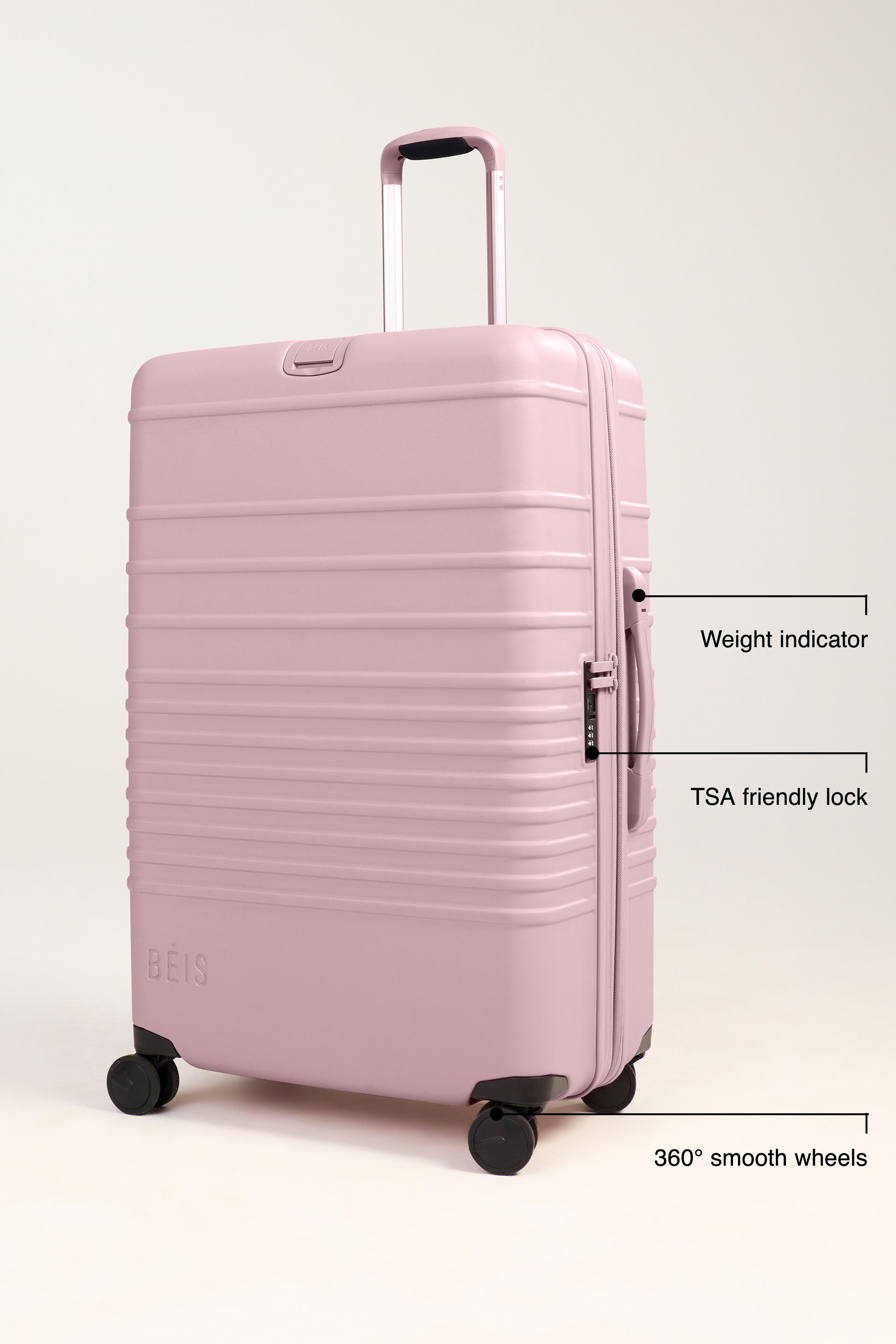 The Large Check-In Roller in Atlas Pink